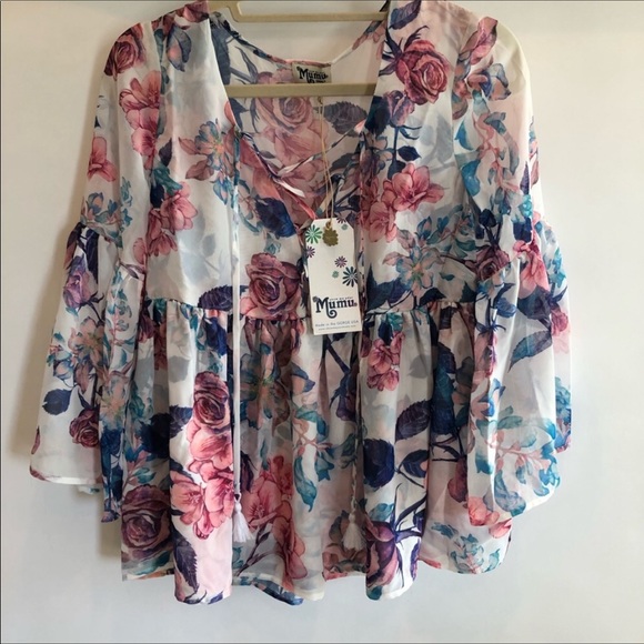 Show Me Your MuMu Tops - Show Me Your Mumu Rosalita Poet Tie Top